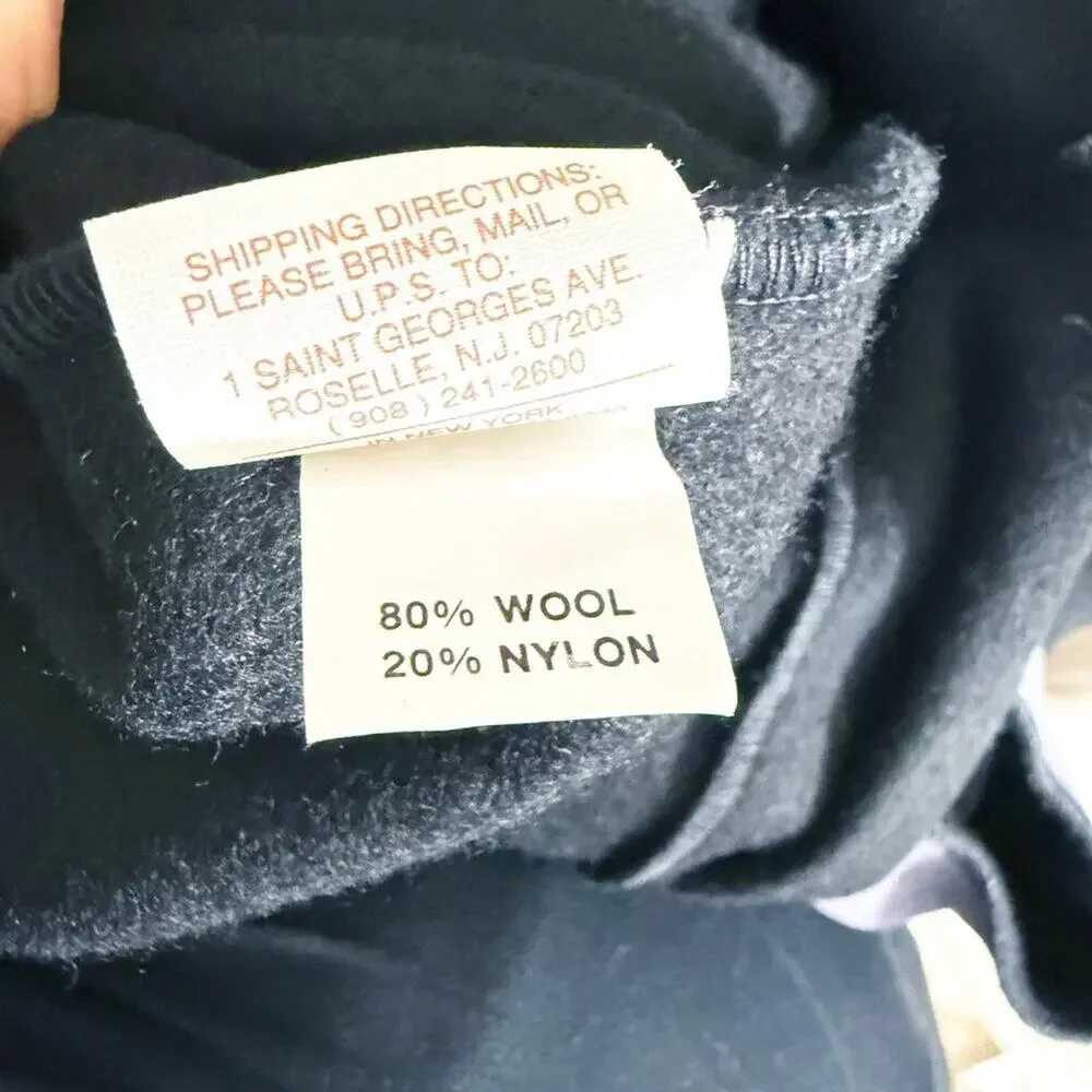 Osgood Smuk Black/Multicolor Wool Oversized Coat w Suede Patches OSFM High Neck